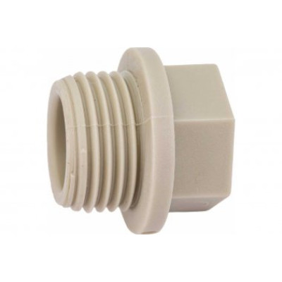Заглушка полипропиленовая STANDART PP-R Н 3/4 x 25 серая