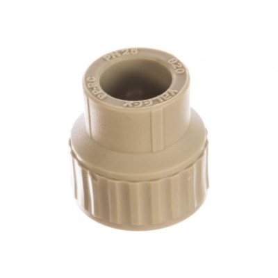 Муфта полипропиленовая STANDART PP-R В 1/2 x 20 комбинированная серая