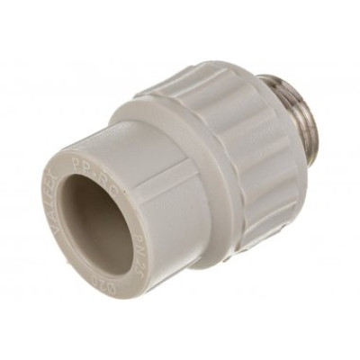 Муфта полипропиленовая STANDART PP-R Н 1/2 x 32 комбинированная серая