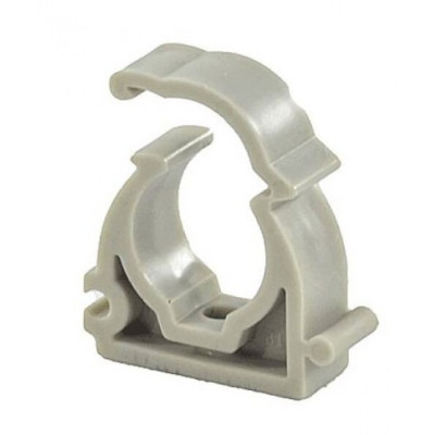 Клипса полипропиленовая с креплением 50/52 серая