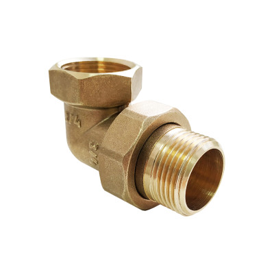 Разъемное соединение латунное НВ 3/4 Американка угловое